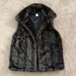 Faux fur vest